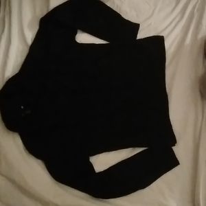 Women's black cardigan